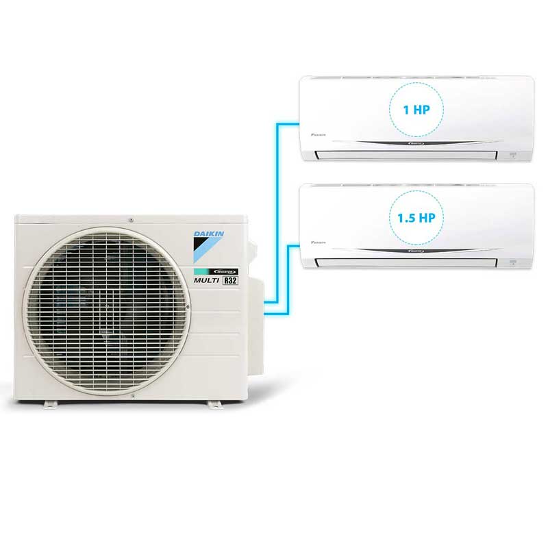 Daikin Multi S MKC70SVMV inverter 1 đầu nóng 2 đầu lạnh 1.5hp + 2Hp